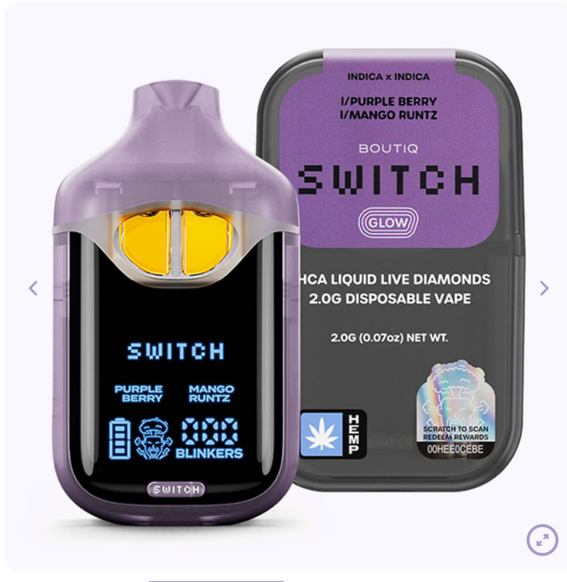 Boutiq Switch Disposable 2G Switch Hitter